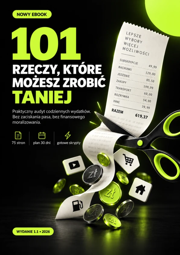 Okładka zapowiadanego poradnika o oszczędzaniu